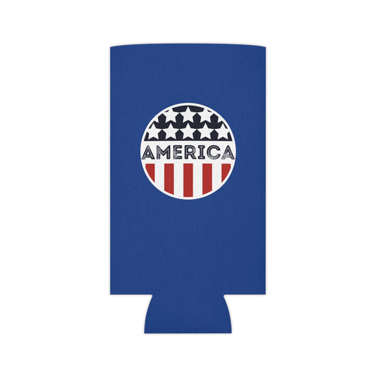 Can Cooler - America Circle Flag Logo