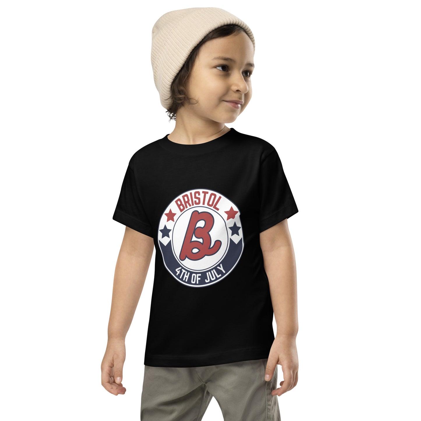 Toddler Short Sleeve Tee :: Bristol "B" - Centered