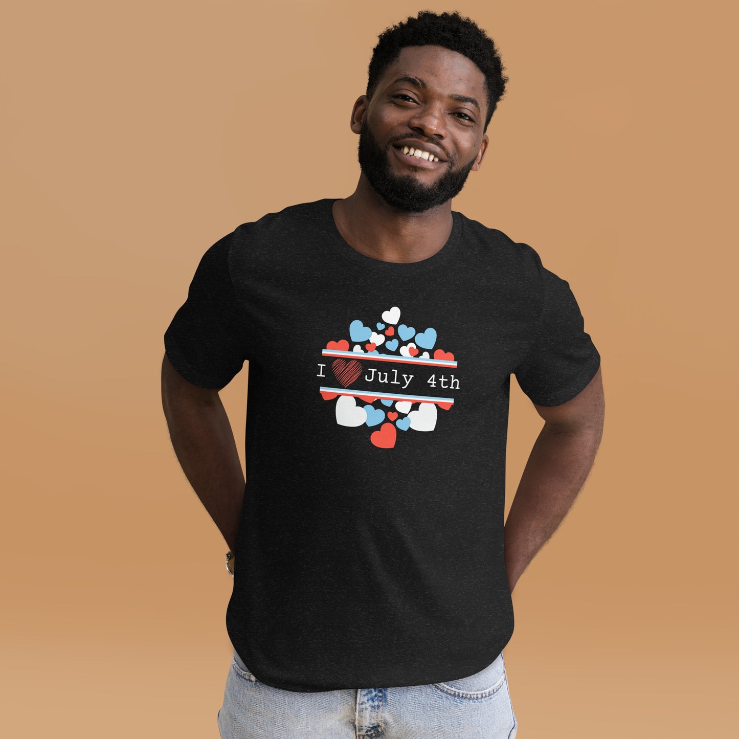 Unisex T-shirt :: I Love July 4th