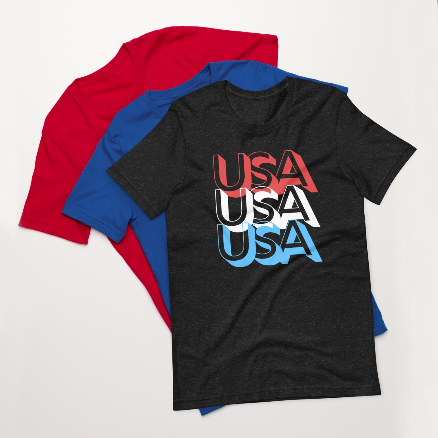 Unisex T-shirt :: USA - 3D Text