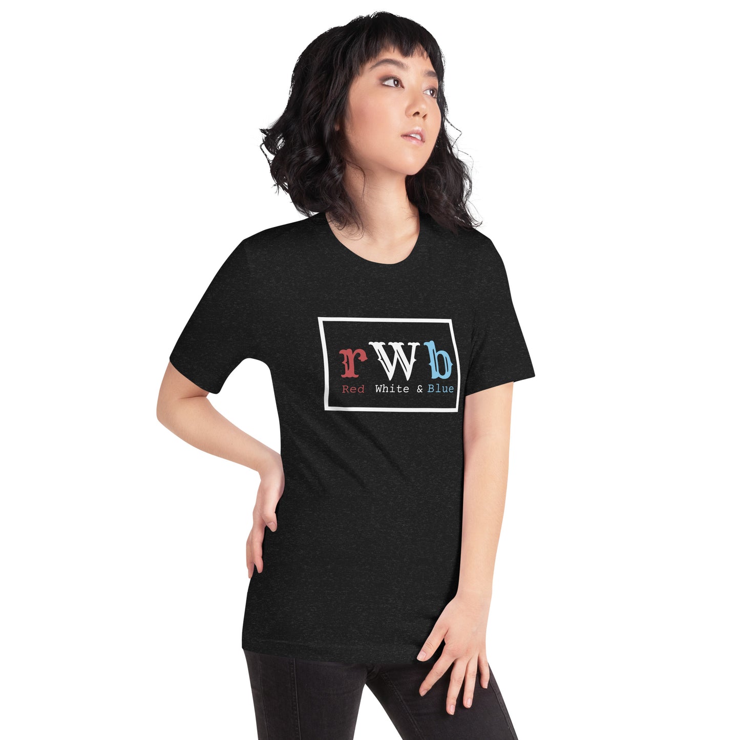 Unisex T-shirt :: Red, White & Blue - Patriotic Lettering