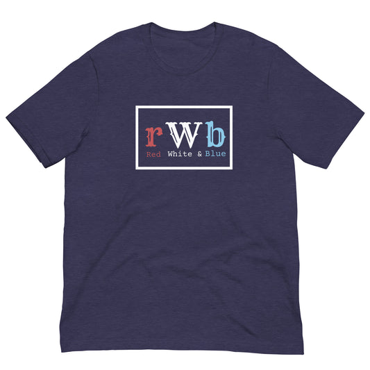 Unisex T-shirt :: Red, White & Blue - Patriotic Lettering