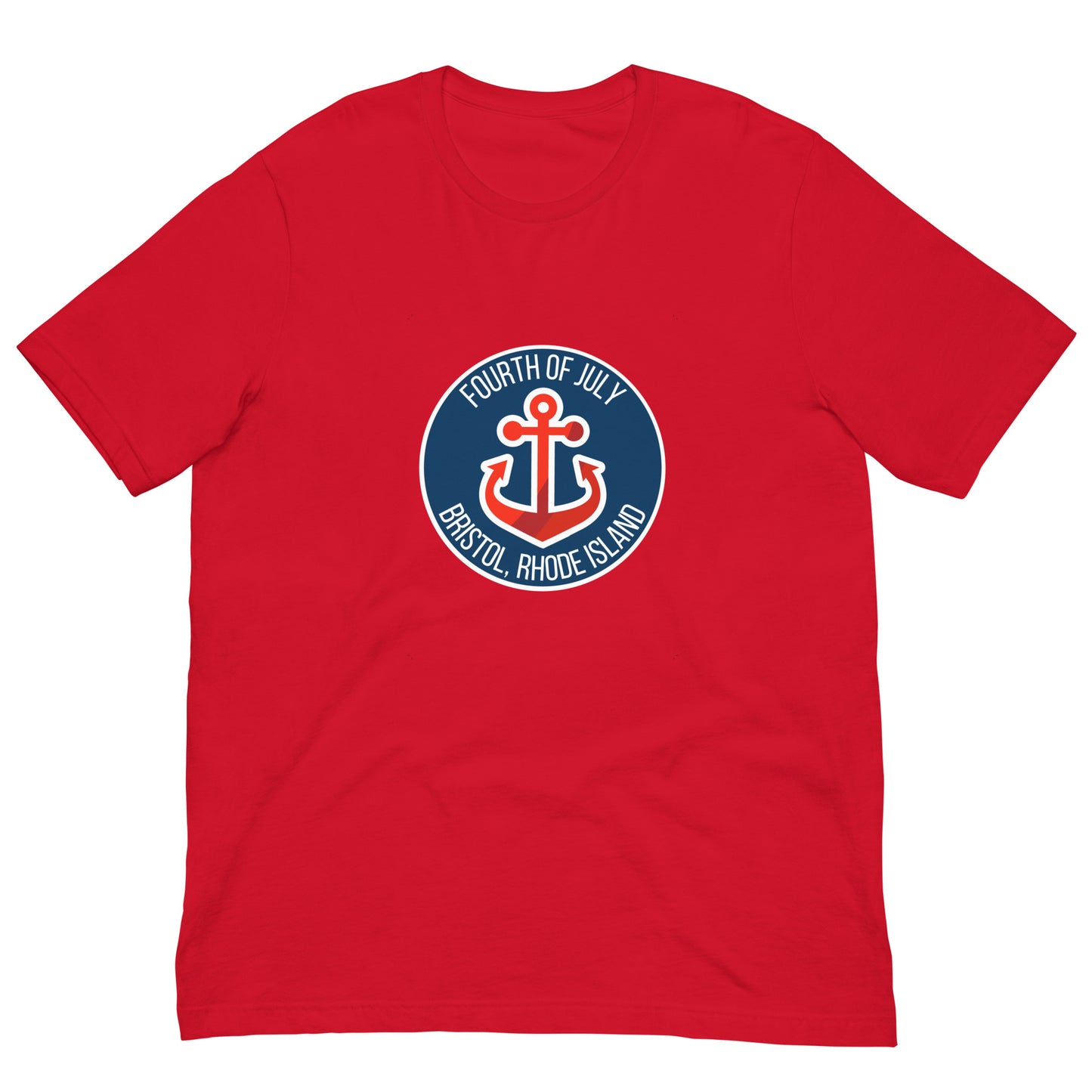 Unisex T-shirt :: Happy Fourth - Red Anchor