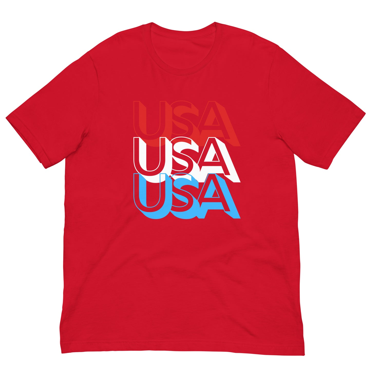 Unisex T-shirt :: USA - 3D Text