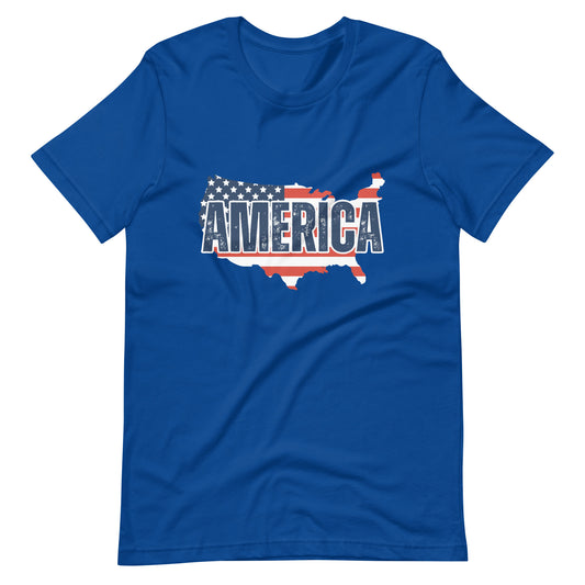 Unisex t-shirt :: America on the Map