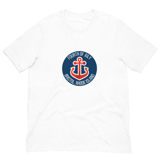 Unisex T-shirt :: Happy Fourth - Red Anchor