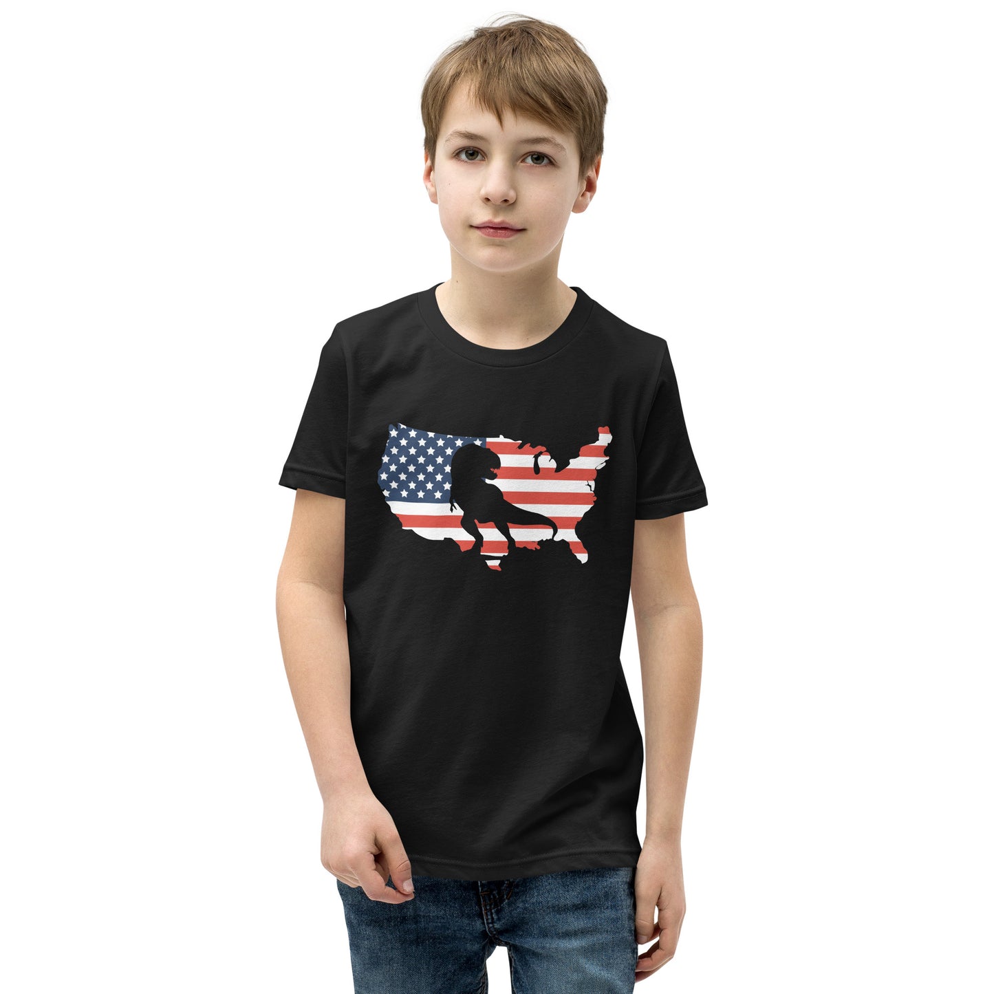 Youth Short Sleeve T-Shirt :: American Dino