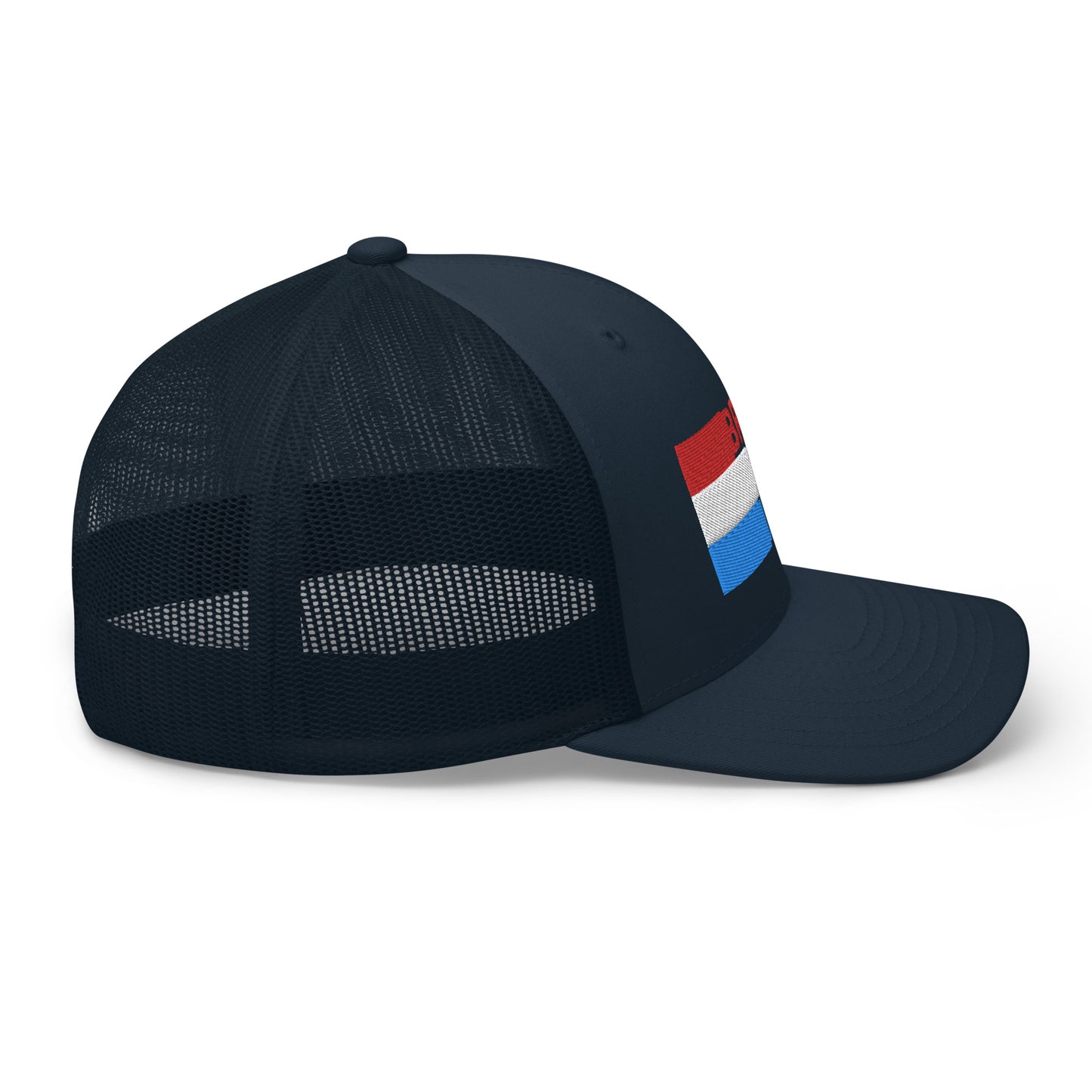 Trucker Cap :: Parade Stripe Text