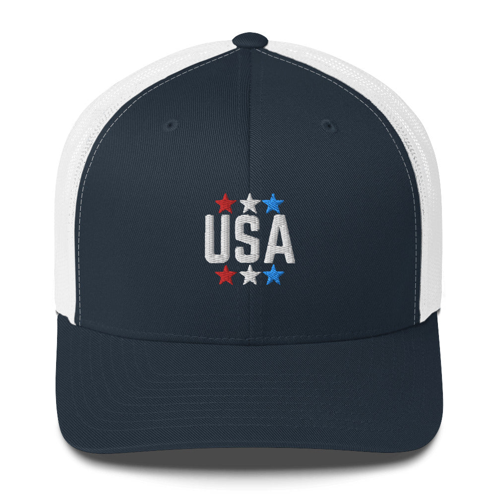 Trucker Cap :: USA Stars