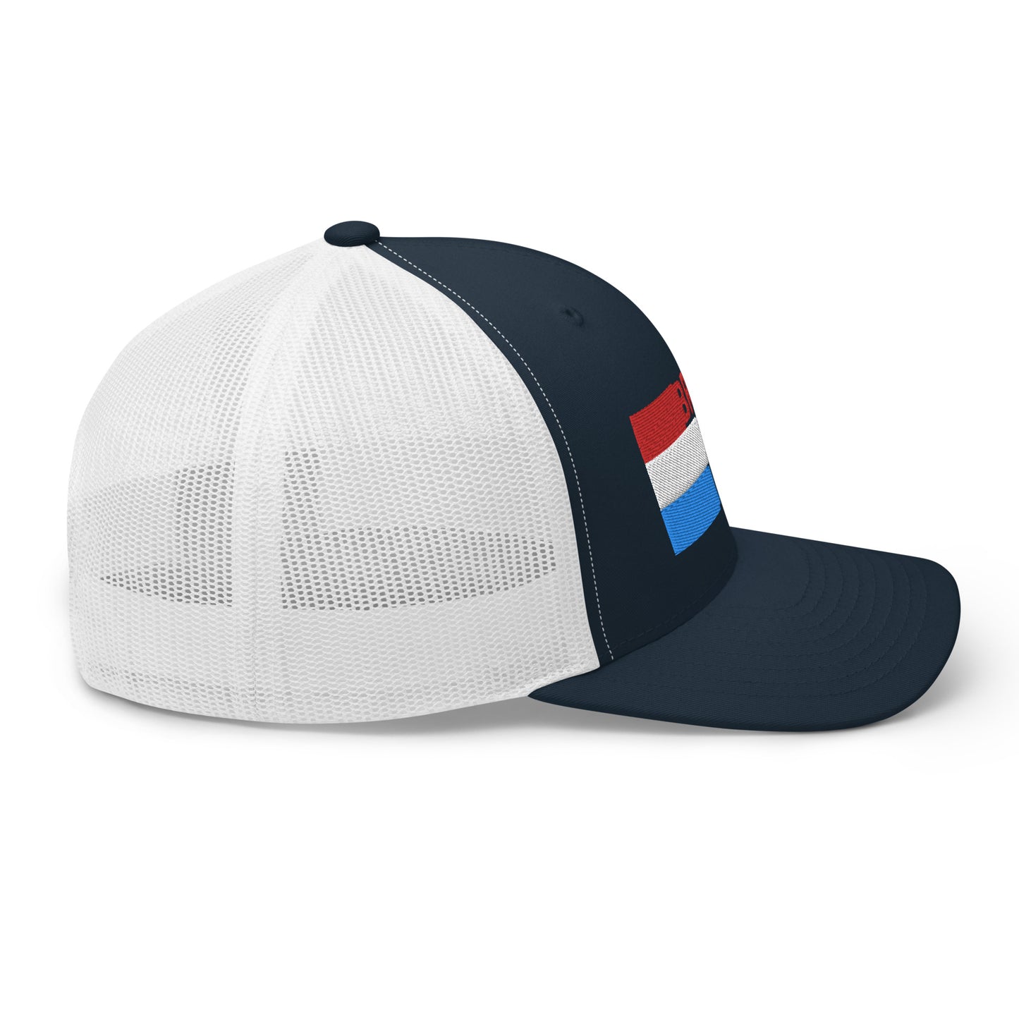 Trucker Cap :: Parade Stripe Text