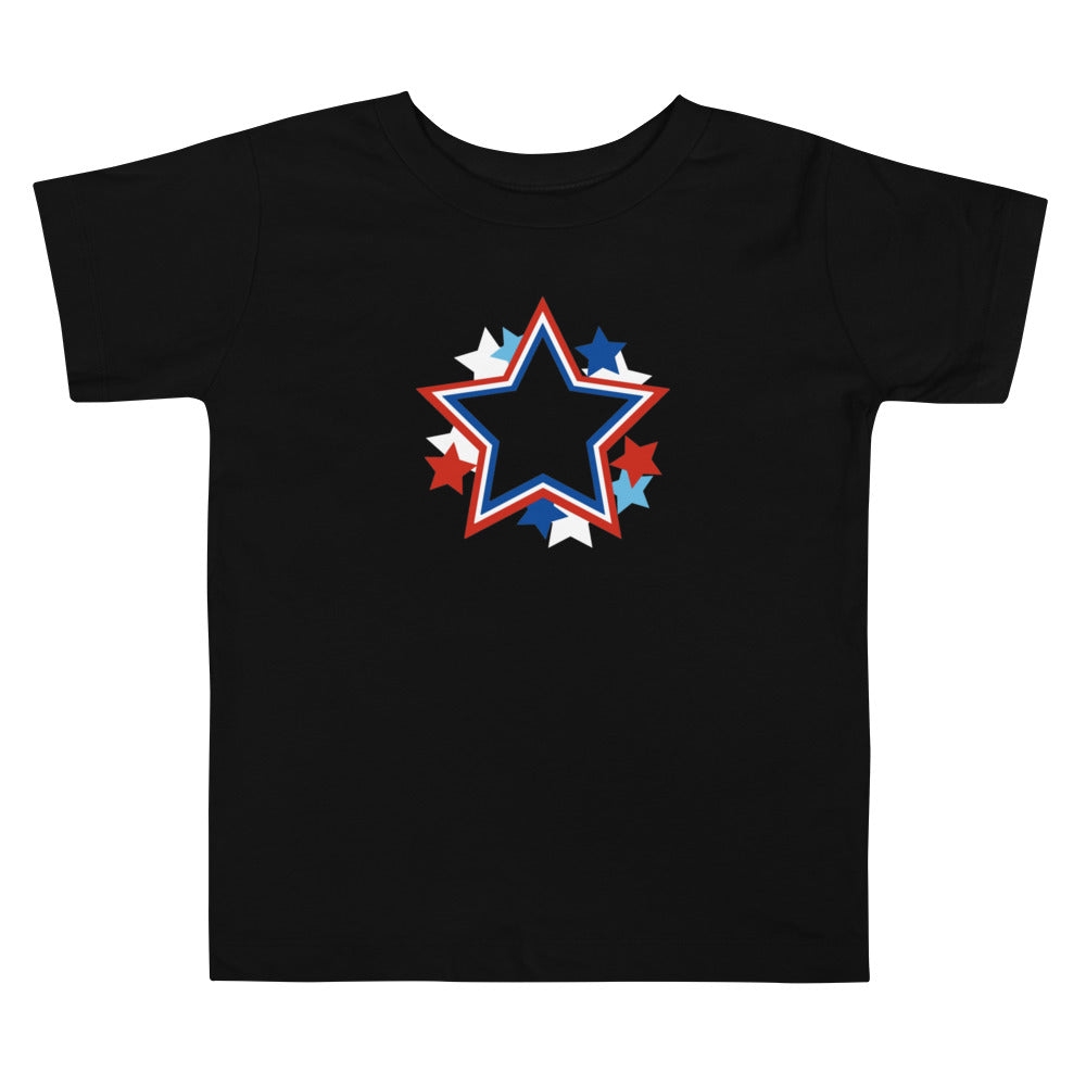 Toddler Short Sleeve Tee :: Generic Parade Stripe Stars