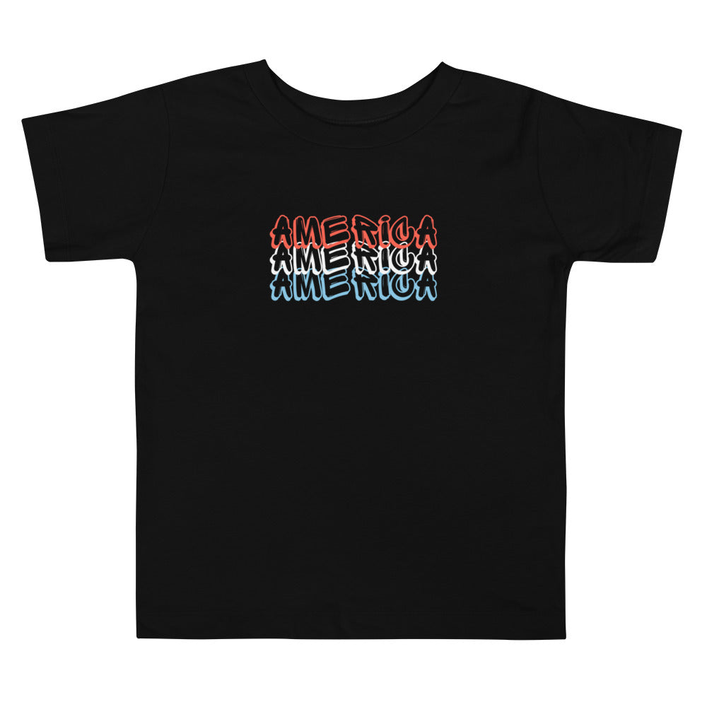 Toddler Short Sleeve Tee :: America Graffiti Text