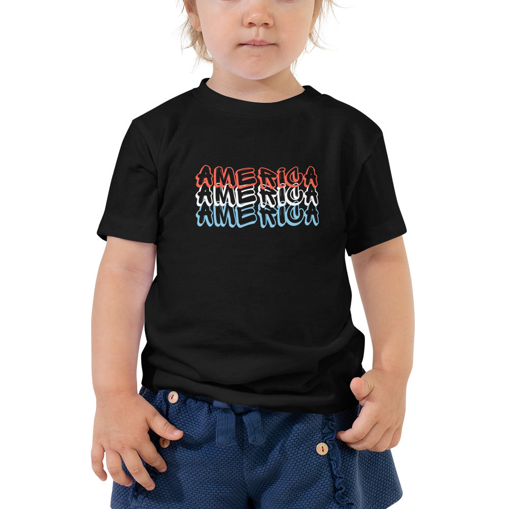 Toddler Short Sleeve Tee :: America Graffiti Text