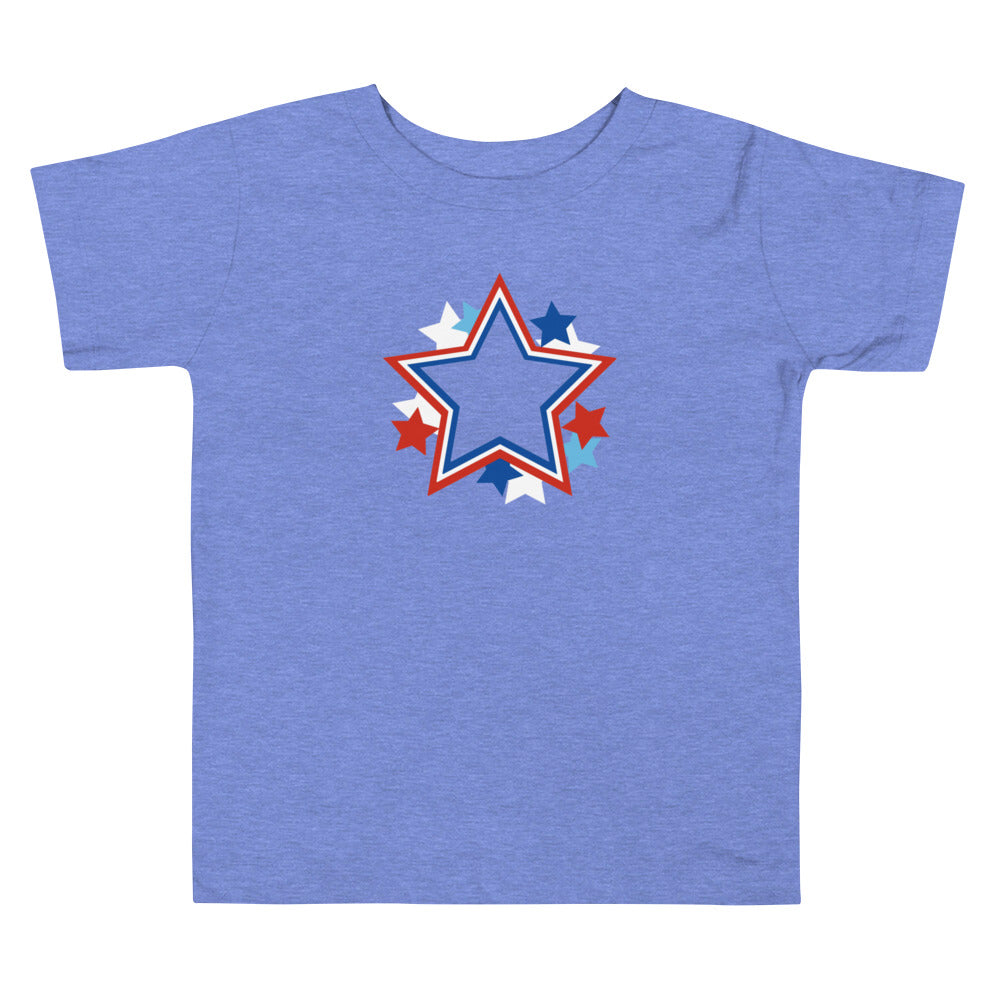 Toddler Short Sleeve Tee :: Generic Parade Stripe Stars