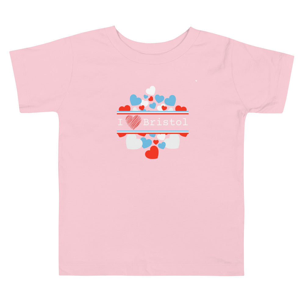 Toddler Short Sleeve Tee :: I Love Bristol