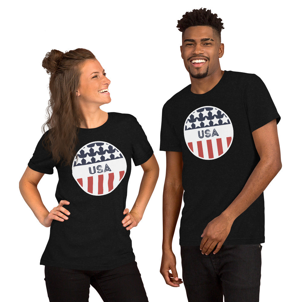 Unisex T-shirt :: USA - Circle Flag Logo