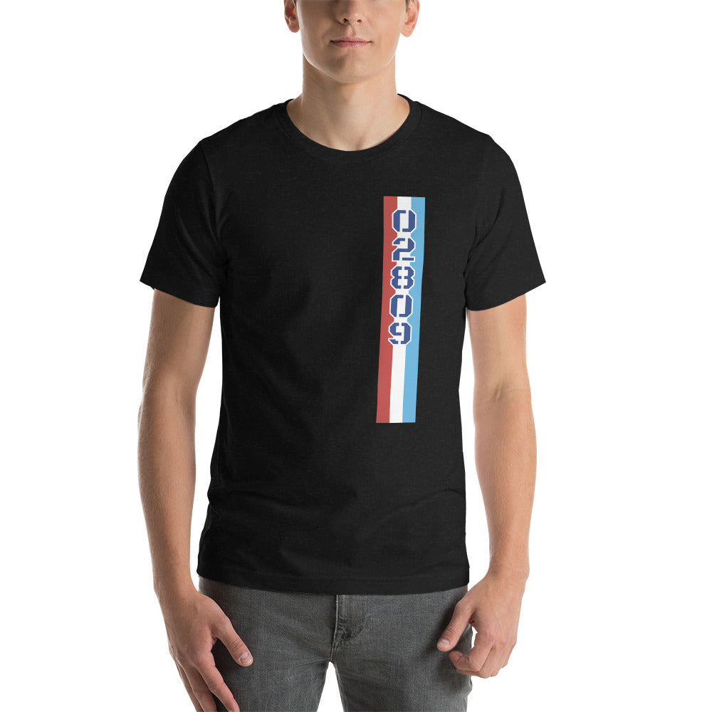 Unisex T-shirt :: Vertical Parade Stripe - Spec Ops Text