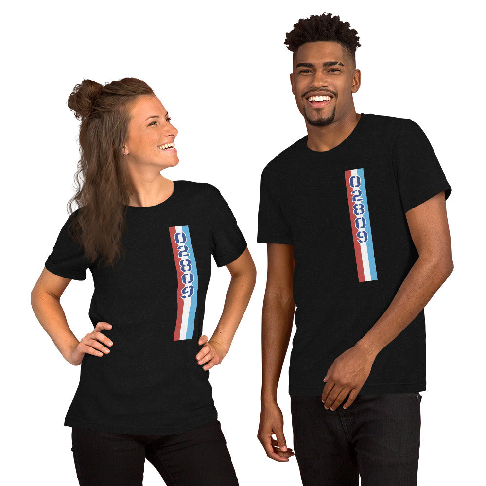 Unisex T-shirt :: Vertical Parade Stripe - Spec Ops Text