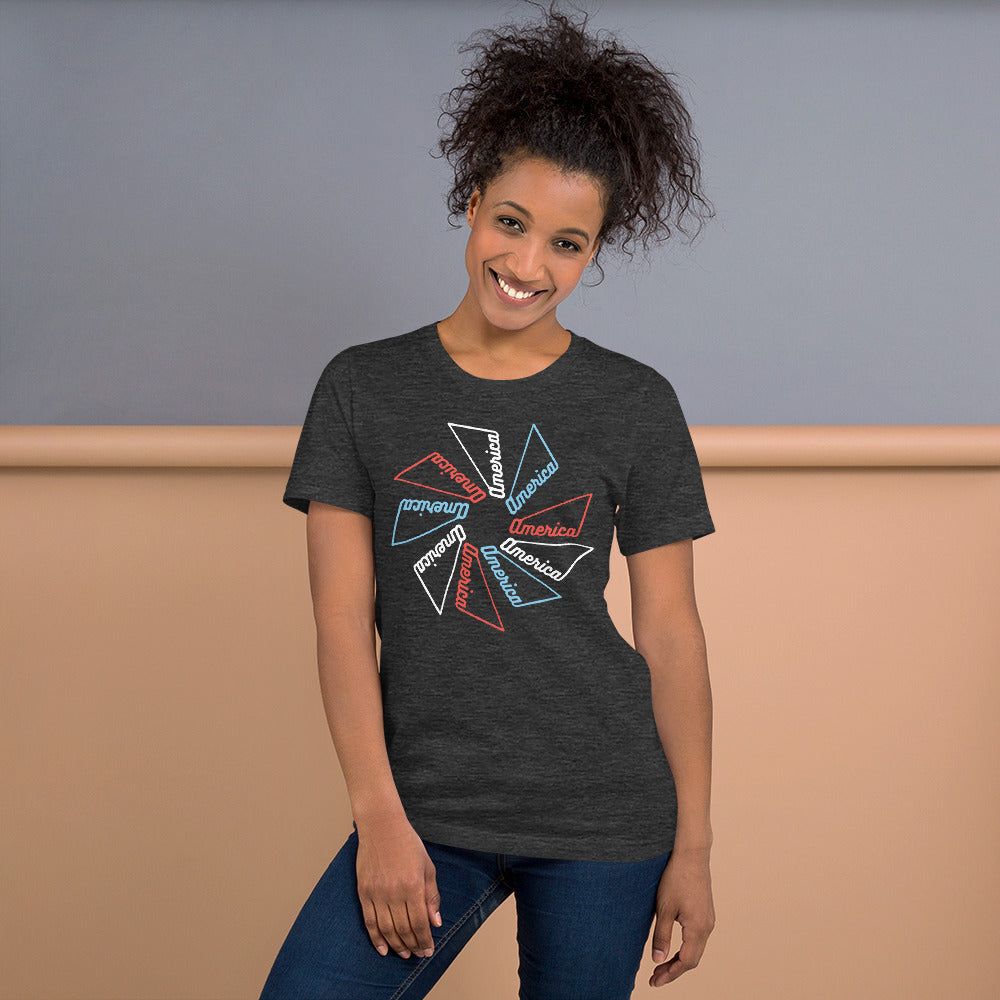 Unisex T-shirt :: America Pinwheel