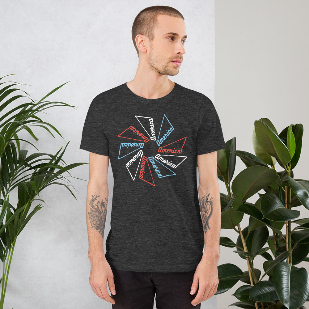 Unisex T-shirt :: America Pinwheel