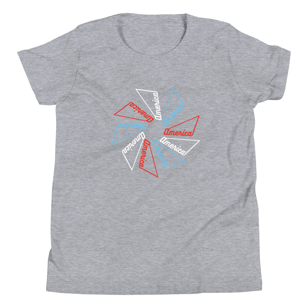 Youth Short Sleeve T-Shirt :: America Pinwheel