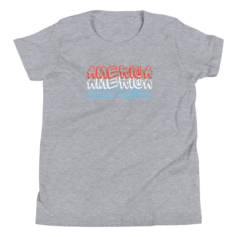 Youth Short Sleeve T-Shirt :: America Graffiti Text