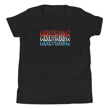 Youth Short Sleeve T-Shirt :: America Graffiti Text