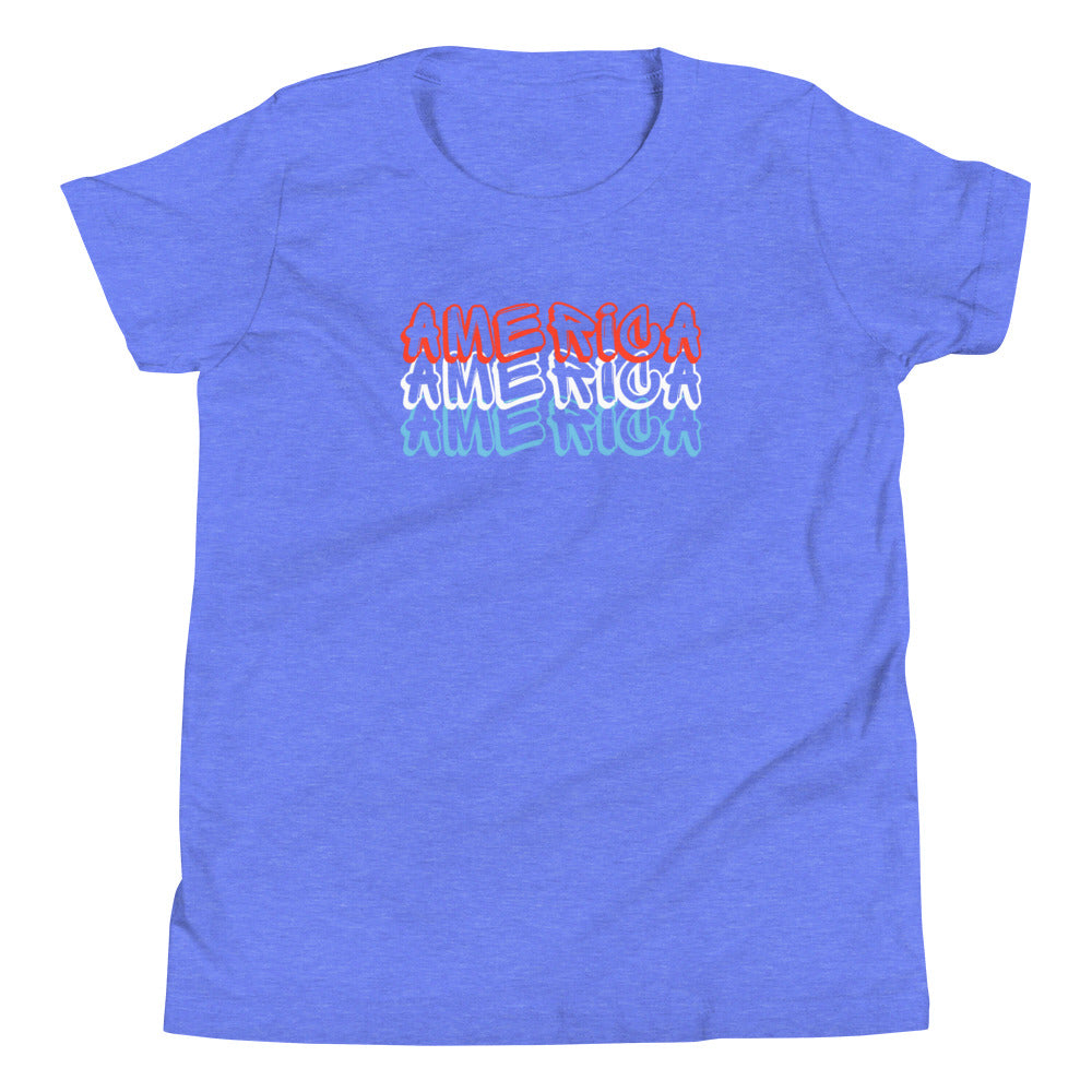 Youth Short Sleeve T-Shirt :: America Graffiti Text